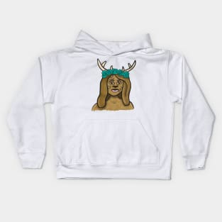 Deer Person Kids Hoodie